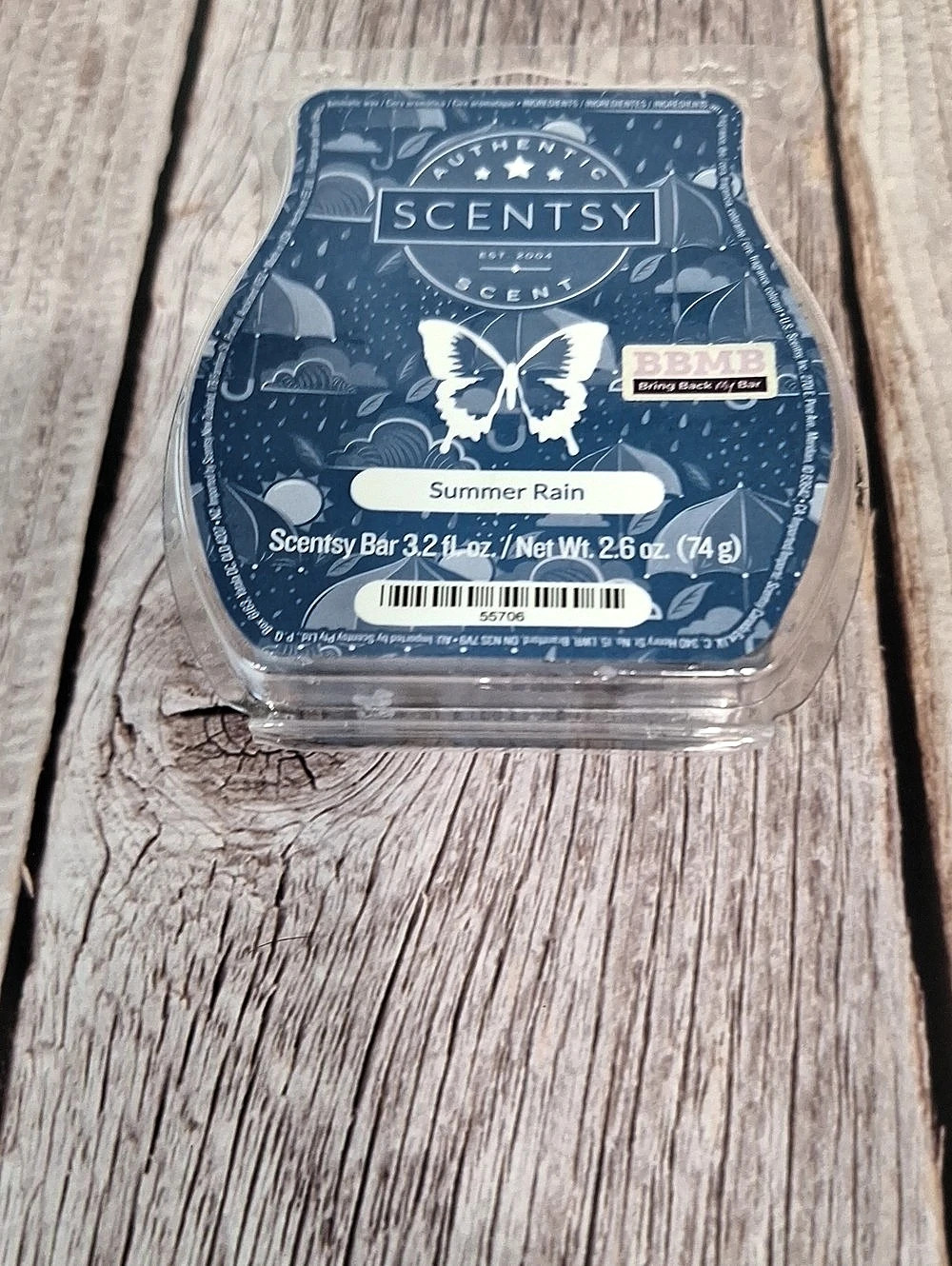Scentsy Summer Rain Wax Bar – Partial – 5 Wax Melts Remaining